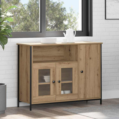 Sideboard Artisan-Eiche 100 x 35 x 75 cm Holzwerkstoff