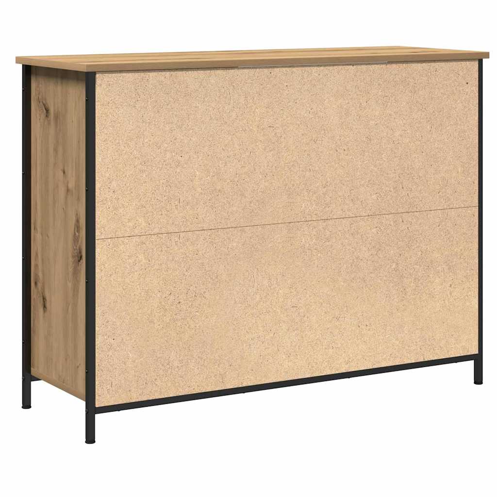 Sideboard Artisan-Eiche 100 x 35 x 75 cm Holzwerkstoff