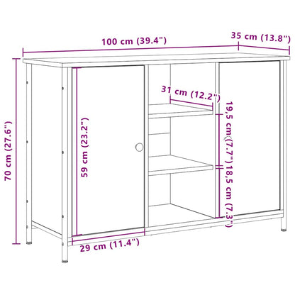 Sideboard Altholz 100 x 35 x 70 cm Holzwerkstoff