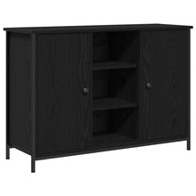 Sideboard Schwarz Eichen-Optik 100 x 35 x 70 cm Holzwerkstoff