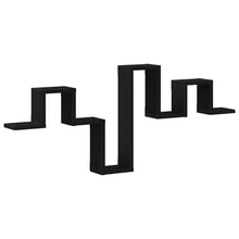 Wandregal Schwarz Eichen-Optik 104.5 x 10 x 43 cm Holzwerkstoff