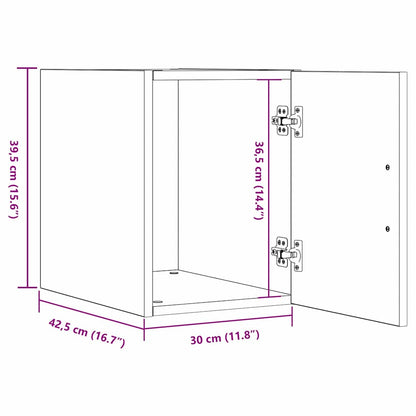 Wandschrank Altholz 30 x 42.5 x 40 cm Holzwerkstoff