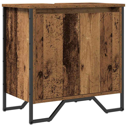Waschtischschrank mit Tür Altholz 60 x 35 x 60 cm Holzwerkstoff