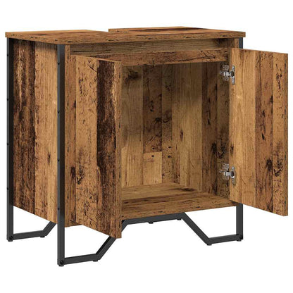 Waschtischschrank mit Tür Altholz 60 x 35 x 60 cm Holzwerkstoff