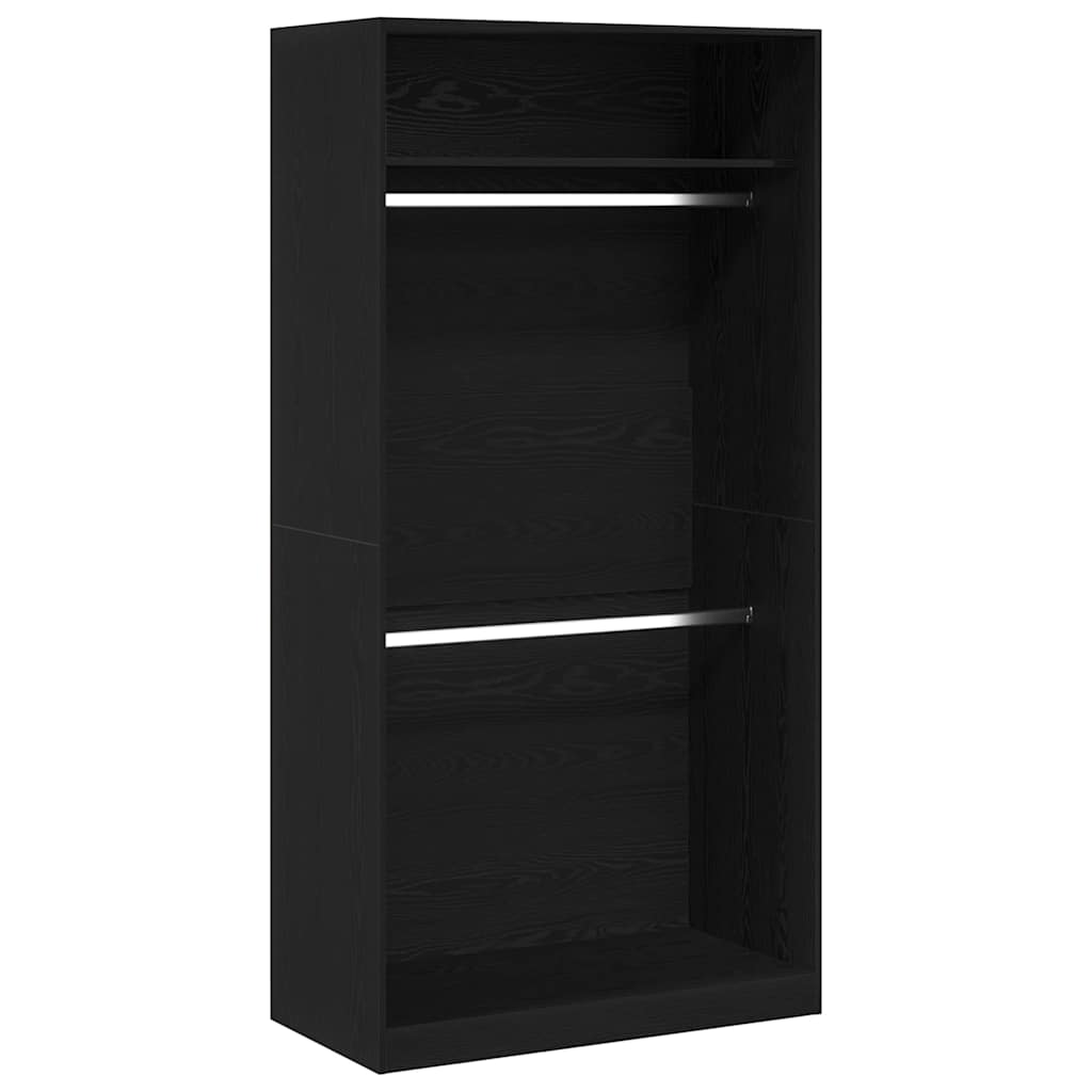 Kleiderschrank Schwarze Eiche 100 x 50 x 200 cm Holzwerkstoff