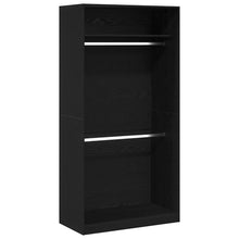 Kleiderschrank Schwarze Eiche 100 x 50 x 200 cm Holzwerkstoff