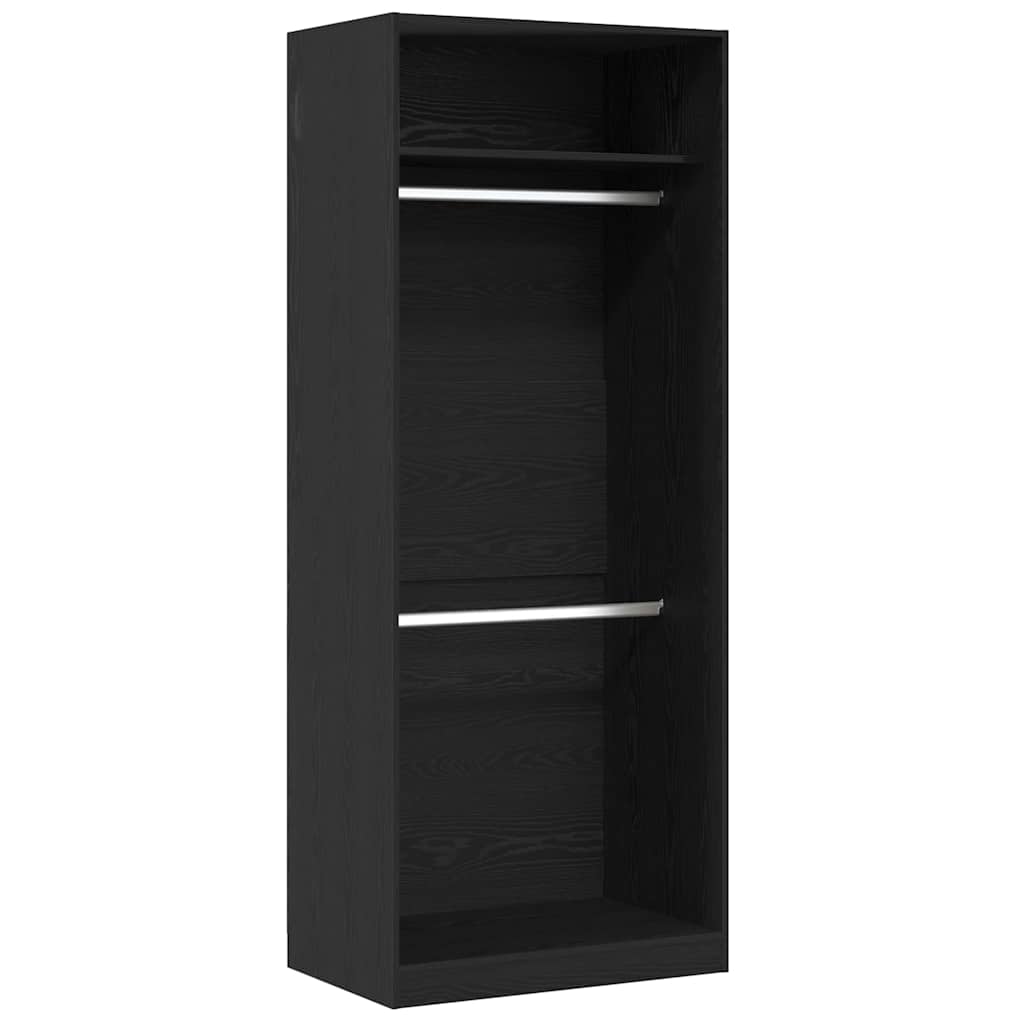 Kleiderschrank Schwarze Eiche 80 x 50 x 200 cm Holzwerkstoff
