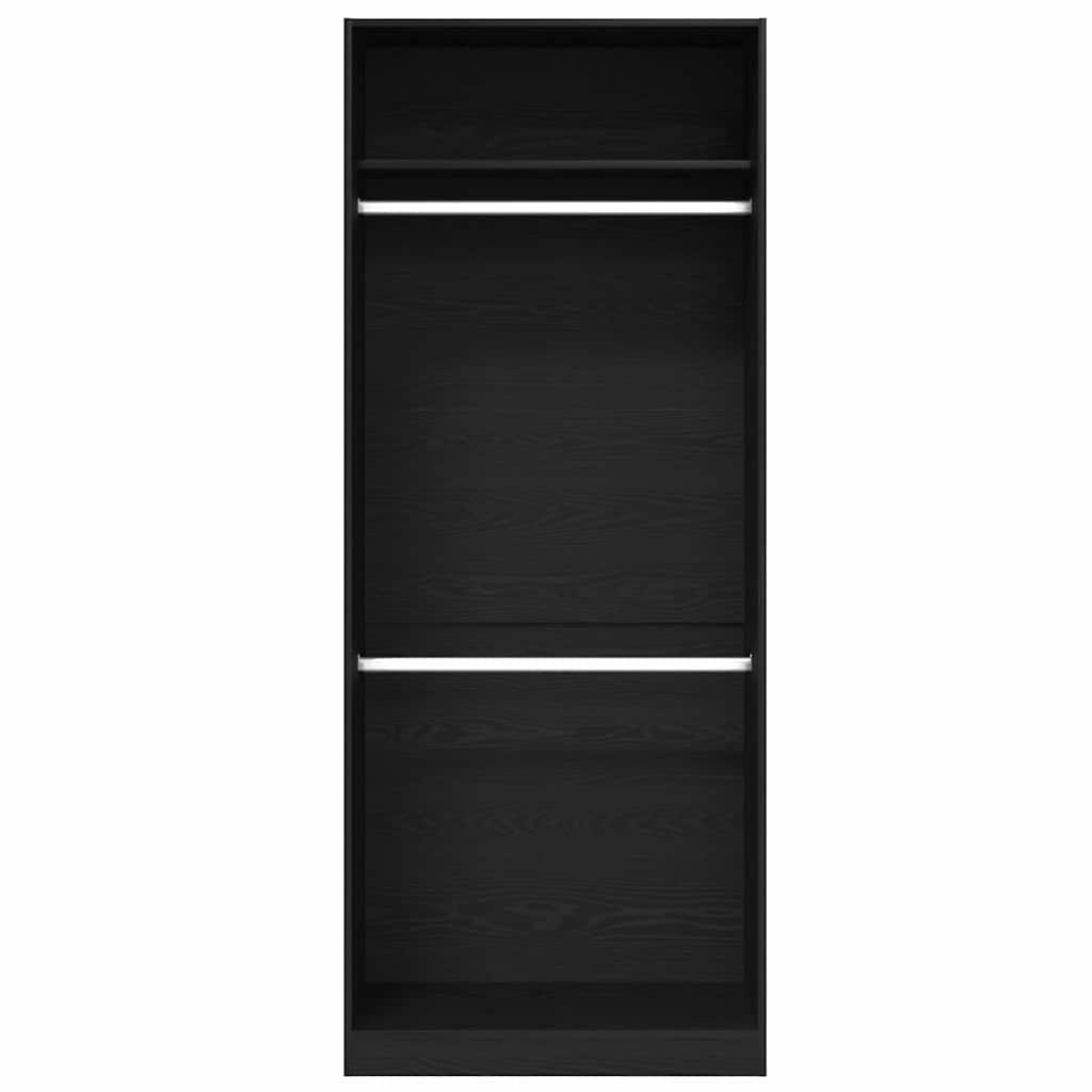 Kleiderschrank Schwarze Eiche 80 x 50 x 200 cm Holzwerkstoff