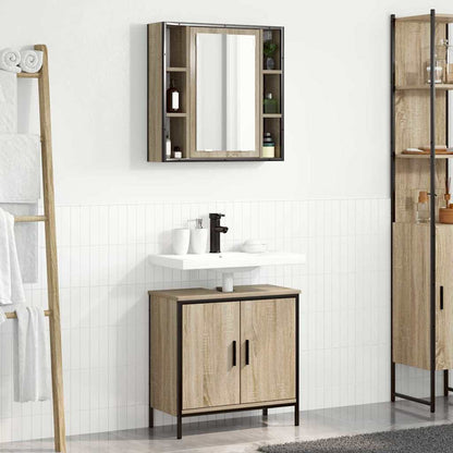 Badezimmermöbel Set 2 pcs Braun 60 x 30 x 60 cm Holzwerkstoff