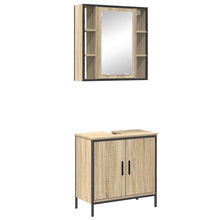 Badezimmermöbel Set 2 pcs Braun 60 x 30 x 60 cm Holzwerkstoff