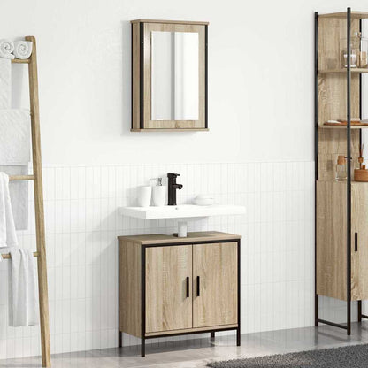 Badezimmermöbel Set 2 pcs Braun 60 x 30 x 60 cm Holzwerkstoff