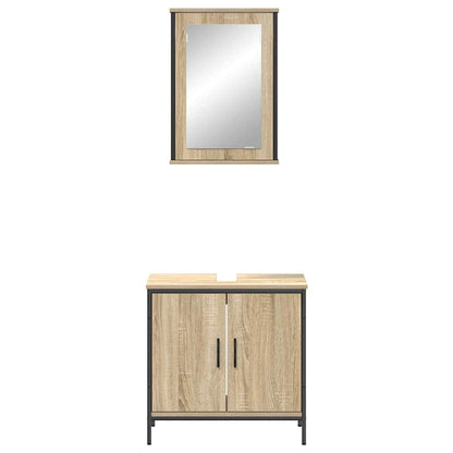 Badezimmermöbel Set 2 pcs Braun 60 x 30 x 60 cm Holzwerkstoff
