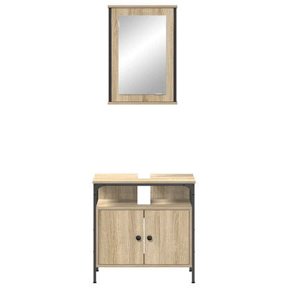 Badezimmermöbel Set 2 pcs Braun 60 x 30 x 60 cm Holzwerkstoff