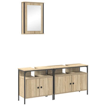Badezimmermöbel Set 3 pcs Braun 80 x 30 x 60 cm Holzwerkstoff