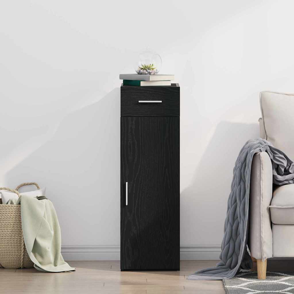 Sideboard Schwarze Eiche 30 x 42.5 x 93 cm Holzwerkstoff