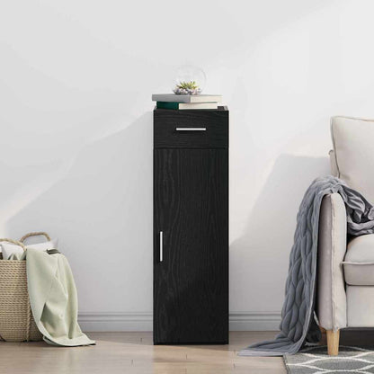 Sideboard Schwarze Eiche 30 x 42.5 x 93 cm Holzwerkstoff