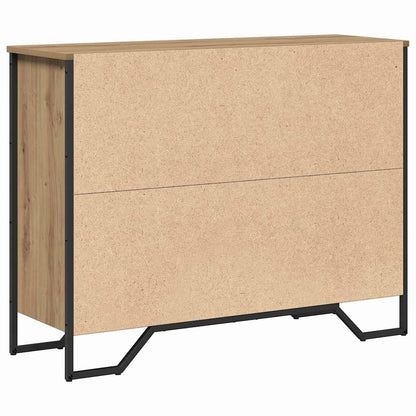 Sideboard Eiche handwerklich 97 x 32,5 x 74,5 cm Holzwerkstoff