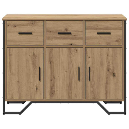 Sideboard Eiche handwerklich 97 x 32,5 x 74,5 cm Holzwerkstoff