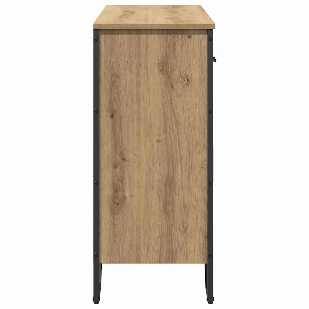 Sideboard Eiche handwerklich 97 x 32,5 x 74,5 cm Holzwerkstoff