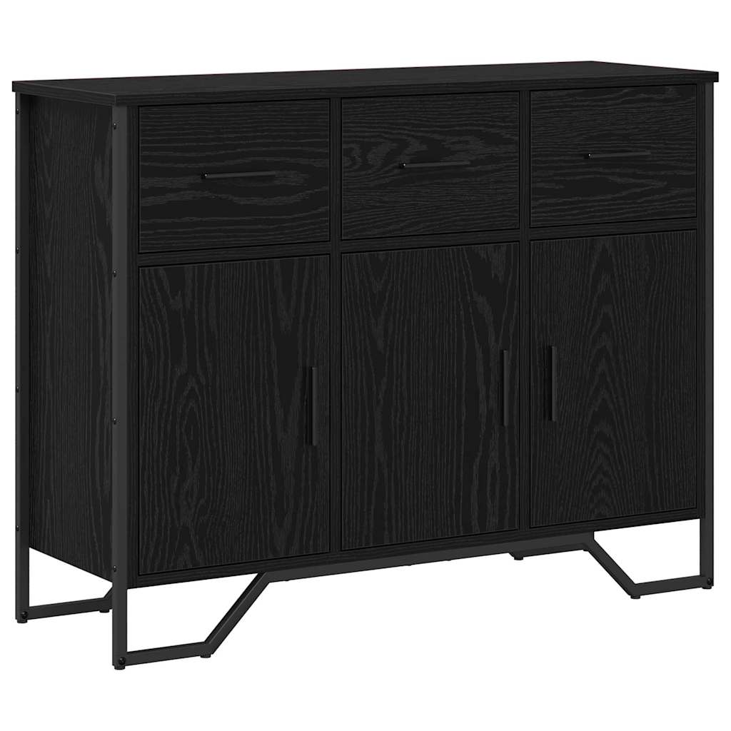 Sideboard Schwarze Eiche 97 x 32,5 x 74,5 cm Holzwerkstoff
