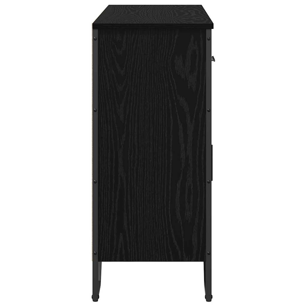 Sideboard Schwarze Eiche 97 x 32,5 x 74,5 cm Holzwerkstoff