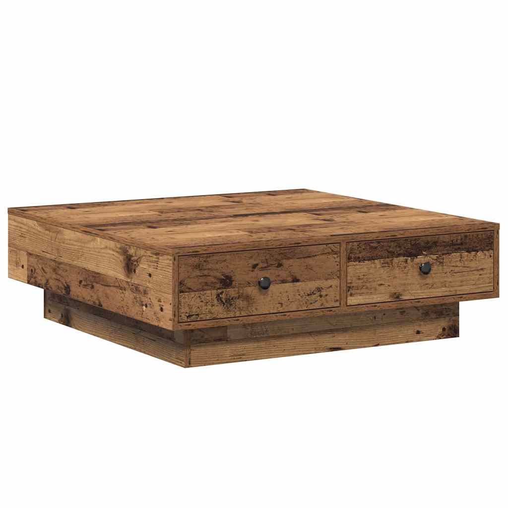 Couchtisch Altholz 90 x 90 x 28 cm Holzwerkstoff