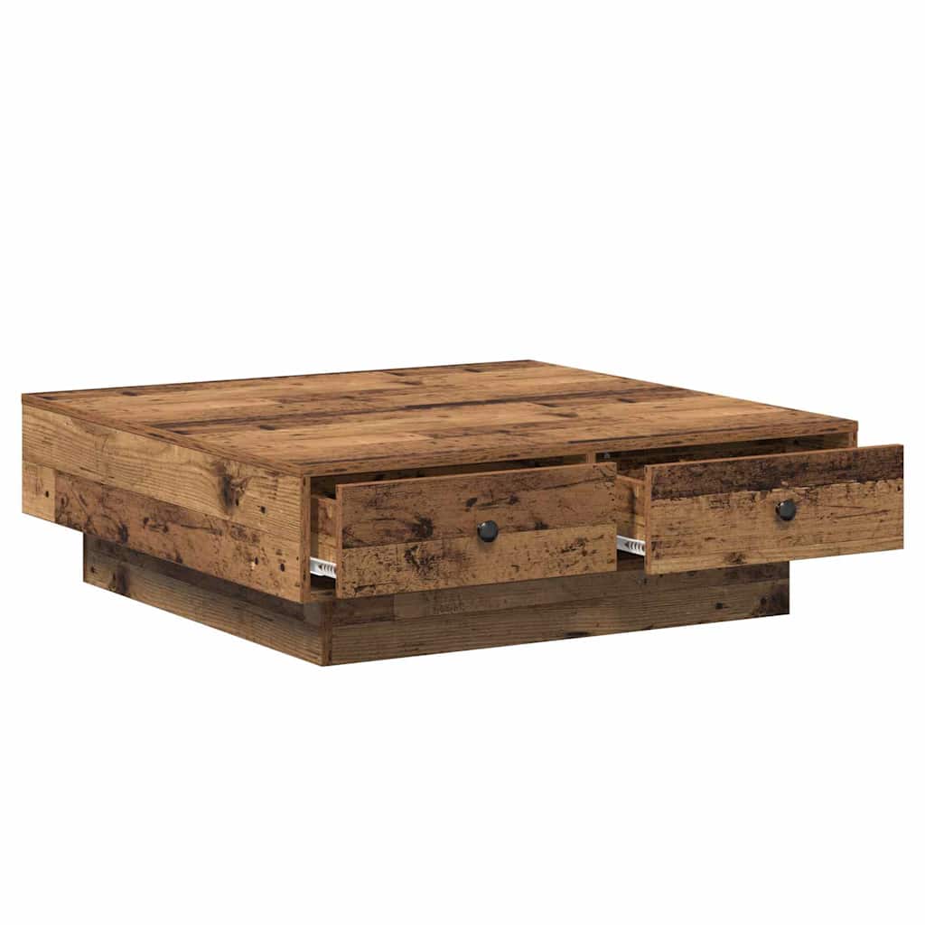 Couchtisch Altholz 90 x 90 x 28 cm Holzwerkstoff