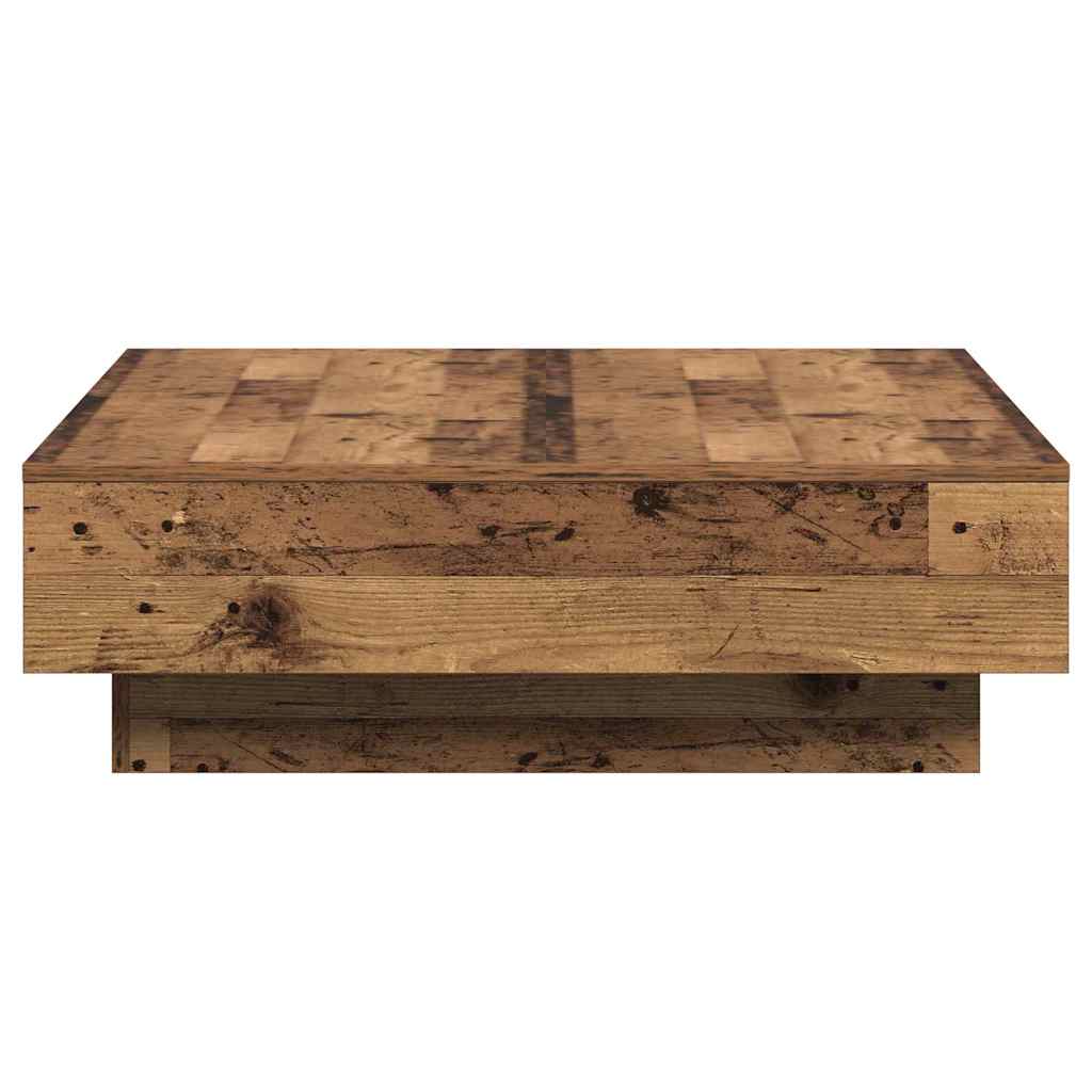 Couchtisch Altholz 90 x 90 x 28 cm Holzwerkstoff
