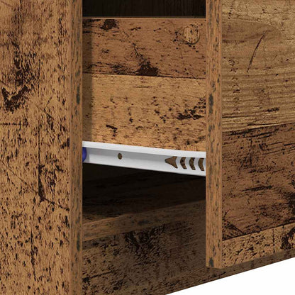 Waschtischschrank mit Tür Altholz 40 x 37 x 59 cm Holzwerkstoff