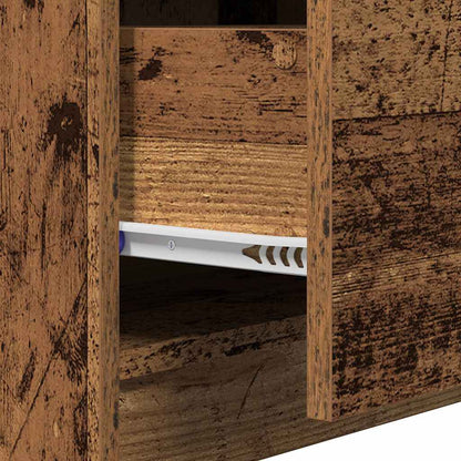 Waschtischschrank mit Tür Altholz 59 x 37 x 59 cm Holzwerkstoff