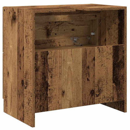 Waschtischschrank mit Tür Altholz 59 x 37 x 59 cm Holzwerkstoff