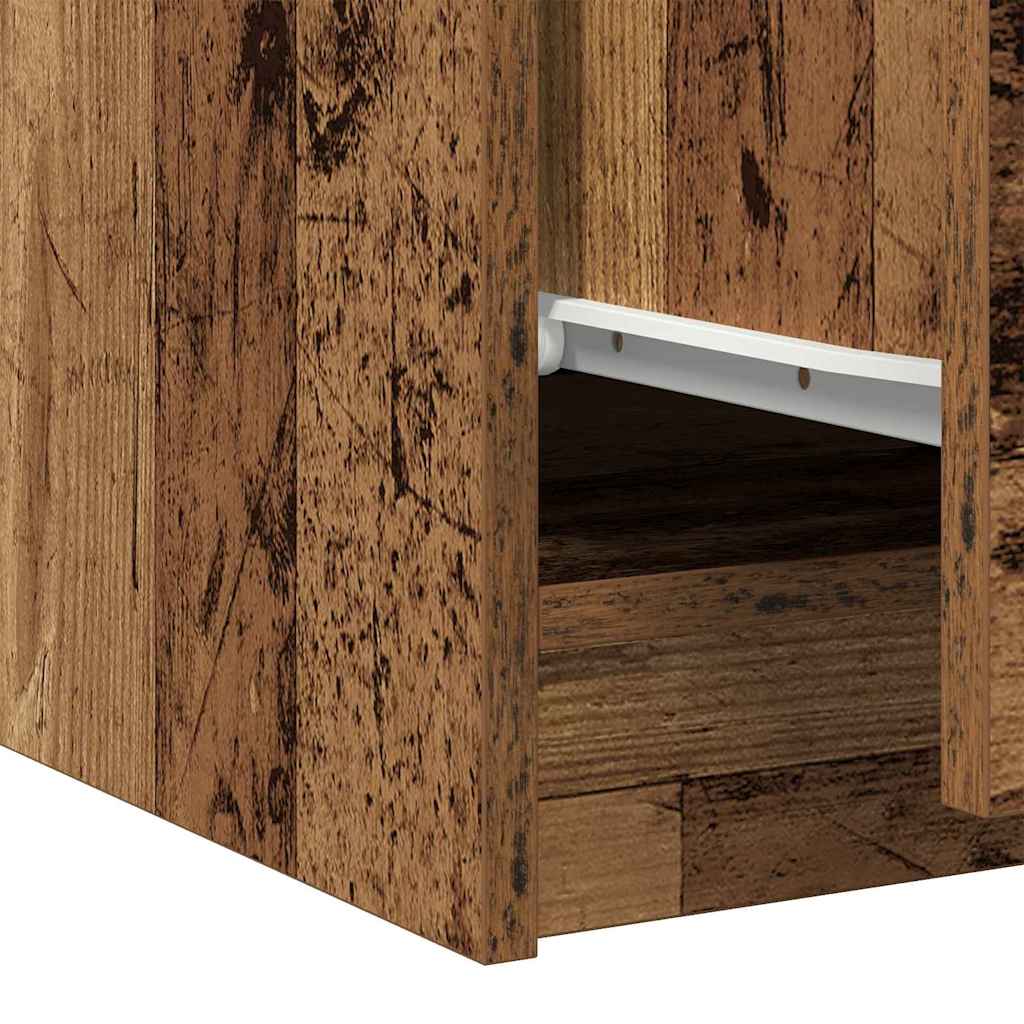 Waschtischschrank mit Tür Altholz 78 x 37 x 59 cm Holzwerkstoff