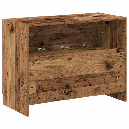 Waschtischschrank mit Tür Altholz 78 x 37 x 59 cm Holzwerkstoff