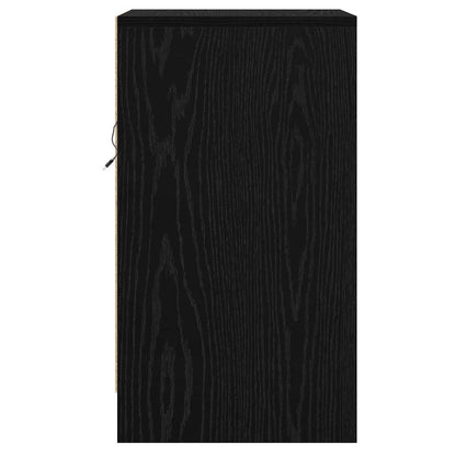 Nachttisch mit Schwarze Eiche 38 x 34 x 61 cm Holzwerkstoff