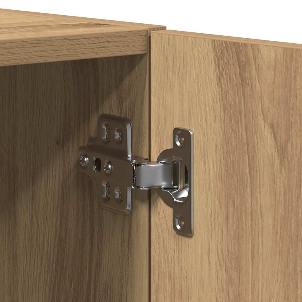 Wandschrank Eiche handwerklich 70 x 42,5 x 40 cm Holzwerkstoff