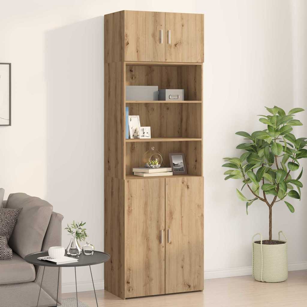 Wandschrank Eiche handwerklich 70 x 42,5 x 40 cm Holzwerkstoff
