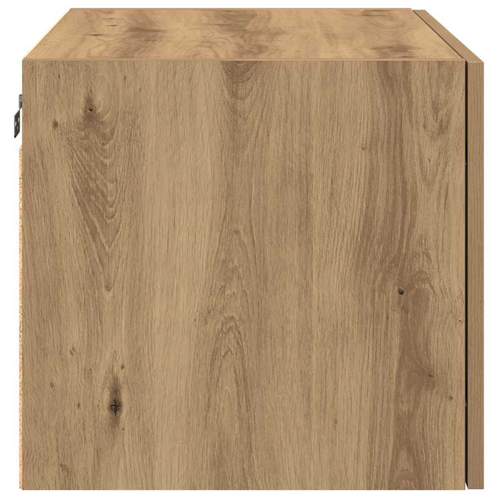 Wandschrank Eiche handwerklich 70 x 42,5 x 40 cm Holzwerkstoff