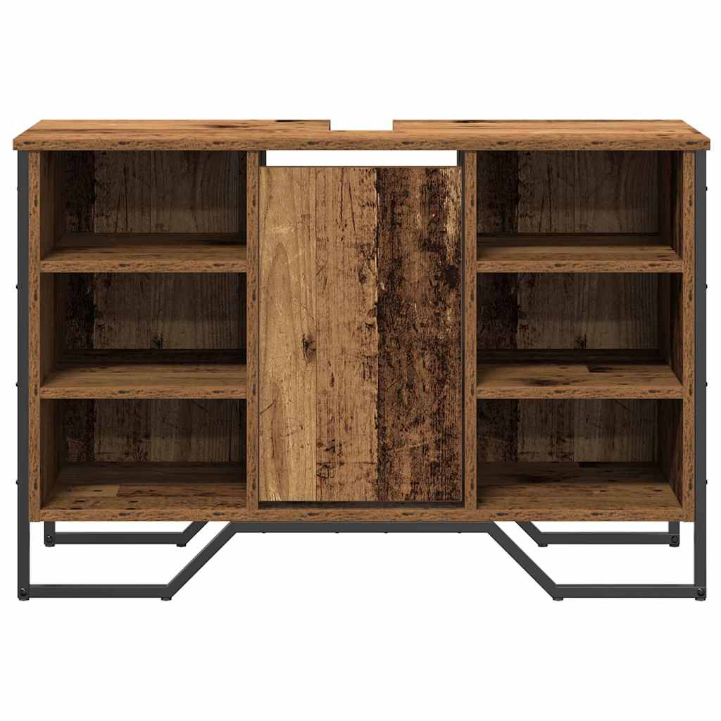 Waschbeckenschrank Altholz 91 x 35 x 60 cm Holzwerkstoff