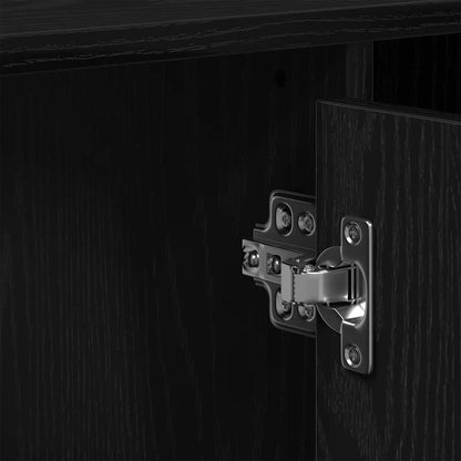 Waschbeckenschrank Schwarze Eiche 91 x 35 x 60 cm Holzwerkstoff