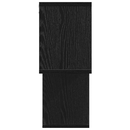 Wandregal mit Regal Wandmontiert Sonstiges Schwarz Eichen-Optik