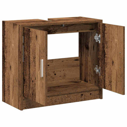 Waschbecken-Schrank Altholz 63 x 29 x 55 cm Holzwerkstoff
