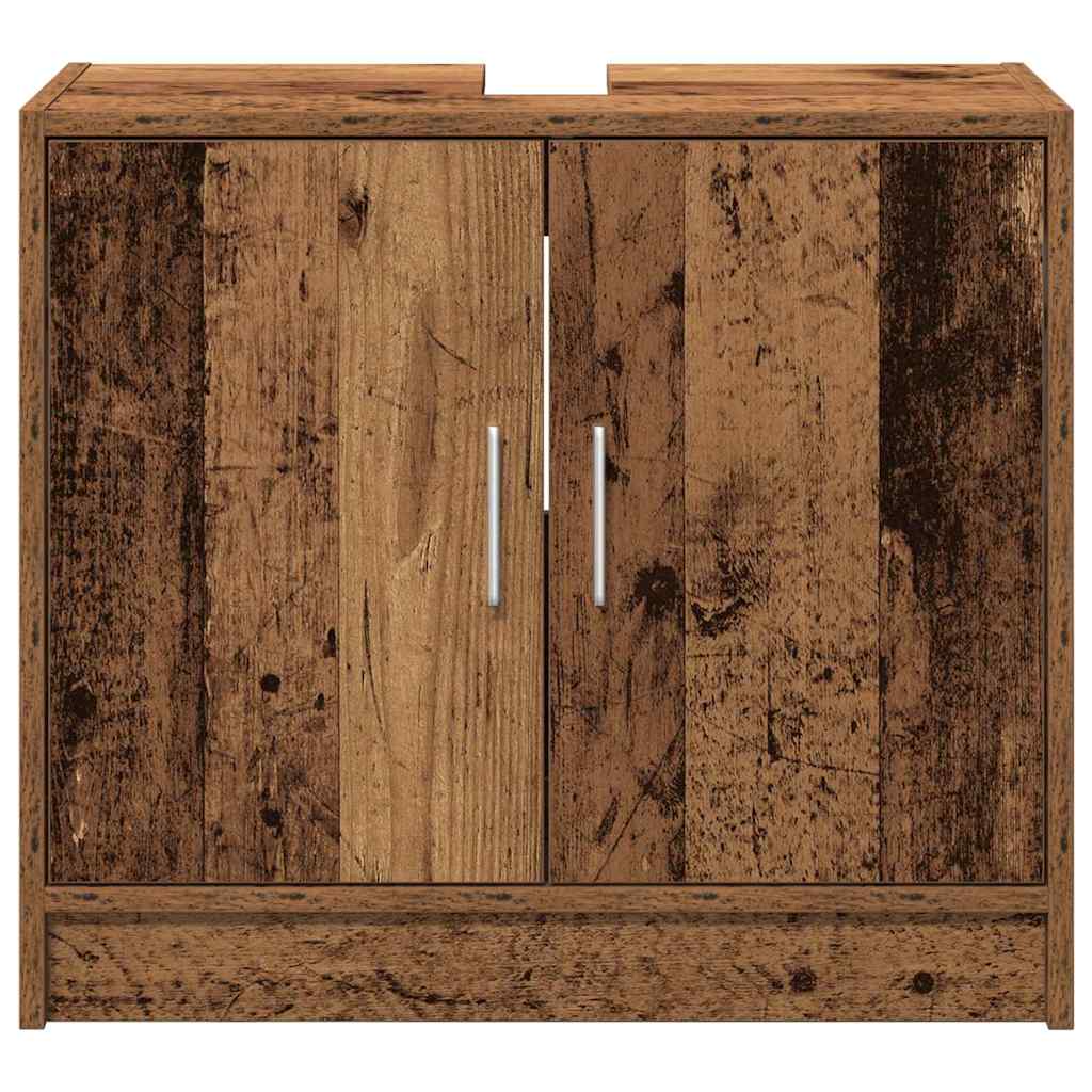 Waschbecken-Schrank Altholz 63 x 29 x 55 cm Holzwerkstoff