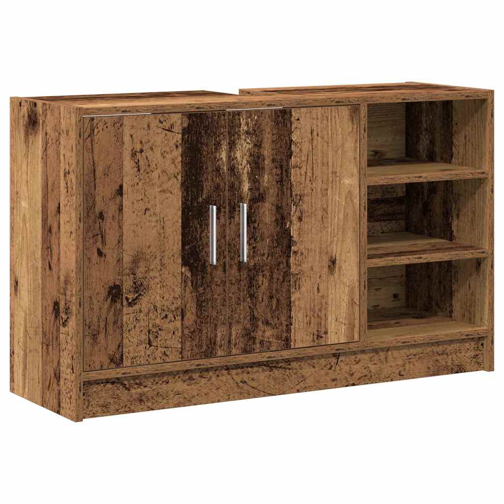 Waschbecken-Schrank Altholz 90 x 29 x 55 cm Holzwerkstoff
