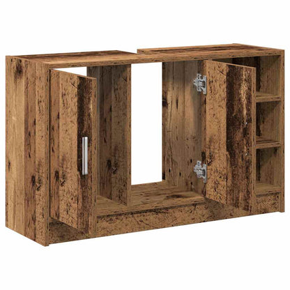 Waschbecken-Schrank Altholz 90 x 29 x 55 cm Holzwerkstoff