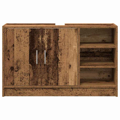 Waschbecken-Schrank Altholz 90 x 29 x 55 cm Holzwerkstoff