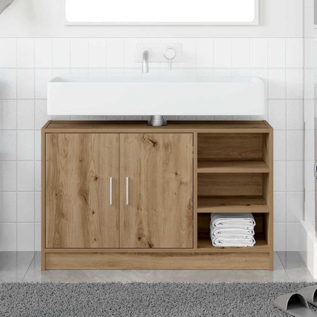 Waschbecken-Schrank Artisan Eiche 90 x 29 x 55 cm Holzwerkstoff