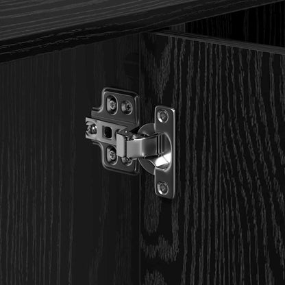 Waschbecken-Schrank mit Speicher Schwarze Eiche 90 x 29 x 55 cm