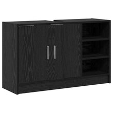 Waschbecken-Schrank mit Speicher Schwarze Eiche 90 x 29 x 55 cm