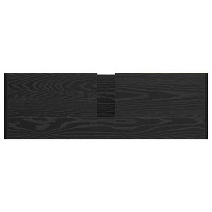 Waschbecken-Schrank mit Speicher Schwarze Eiche 90 x 29 x 55 cm