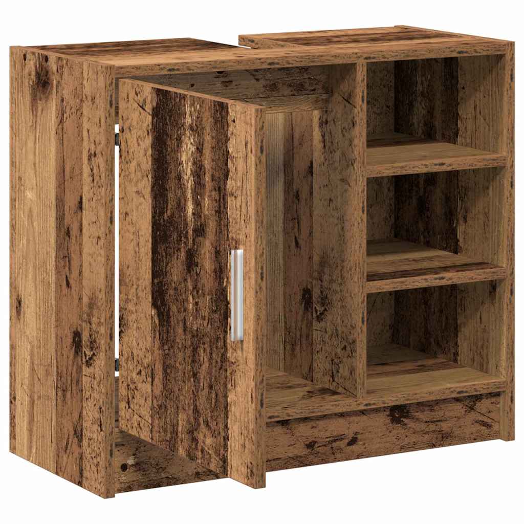 Waschbecken-Schrank Altholz 63 x 29 x 55 cm Holzwerkstoff